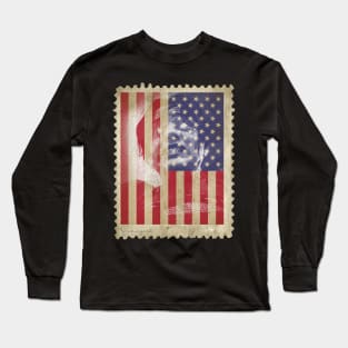 Supergirl USA flag Long Sleeve T-Shirt